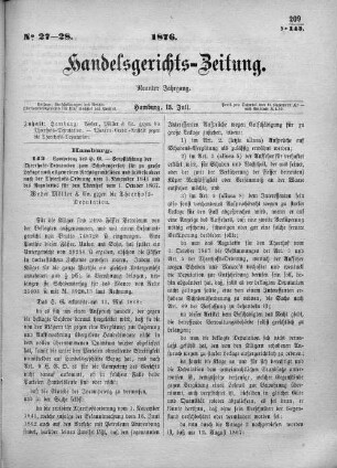 No. 27-28. 15. Juli 1876