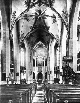 Dessau, ehem. Schloss- und Stadtpfarrkirche St. Marien, Hauptbau Ulrich von Schmiedeberg 1506-1523; Einwölbung 1540/41 Melchior Wilde und Ludwig Binder; Westturm von Ludwig Binder 1551-1554; Kirche heute Konzerthalle