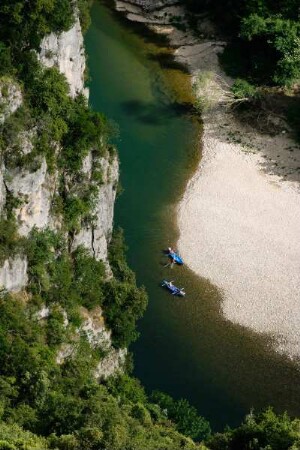 Frankreich. Rhone Alpes. Ardeche. Gorges de l Ardeche. Schlucht der Ardeche