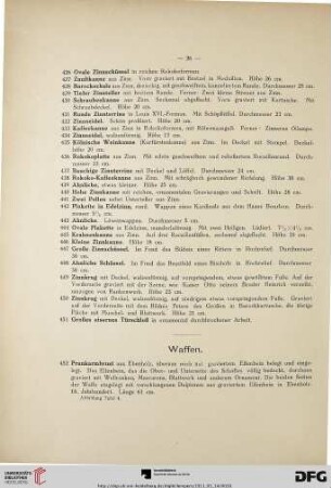 Waffen (Nr. 452-513)