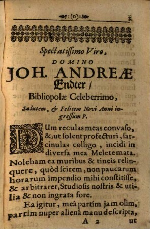 Joh. Henrici Ursini Paralippomena Miscellaneorum Theologicorum & Philologicorum