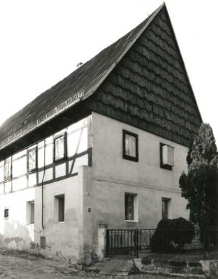 Dresden-Strehlen, Kreischaer Straße 16. Wohnstallhaus (um 1825). Straßenansicht