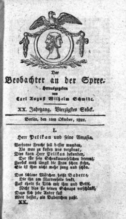 40. Stueck, 1. Oktober 1821