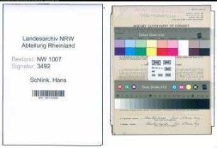 Entnazifizierung Hans Schlink , geb. 28.07.1910 (Gaertner)