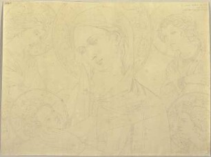 Maria mit dem Jesuskind, nach einem Temperagemälde in Pisa