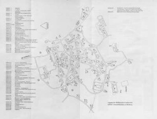 Lageplan der Medizinischen Fachbereiche und der Universitätskliniken in Homburg