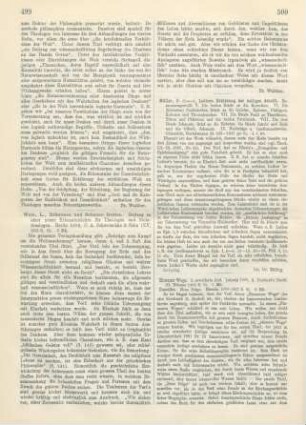 499-500 [Rezension] Weis, Ludwig, Erkennen und Schauen Gottes