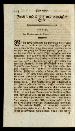Zwey hundert fünf und neunzigstes Stück