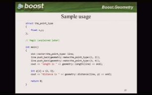 Boost.Geometry, Introduction And Examples
