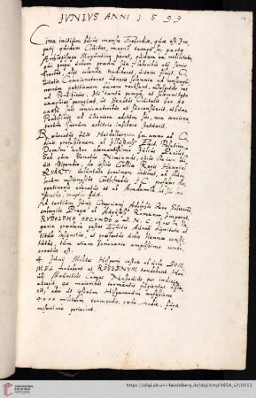 Juni 1599 bis Dezember 1601 (Thomas Gideon Klaffschenkel)