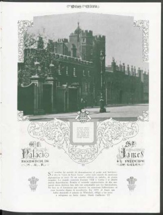 El palacio residencial de S.A.R. St. James el Príncipe de Gales