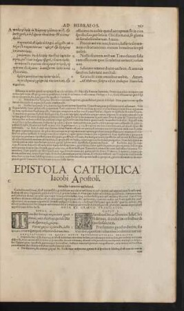 Epistola Catholica Iacobi Apostoli.