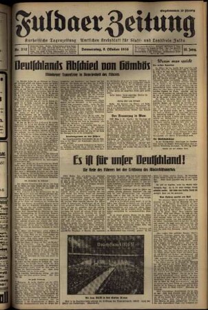 Ausgabe vom Donnerstag, den 08. Oktober 1936.