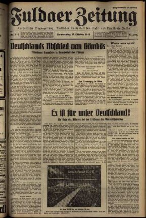 Ausgabe vom Donnerstag, den 08. Oktober 1936.