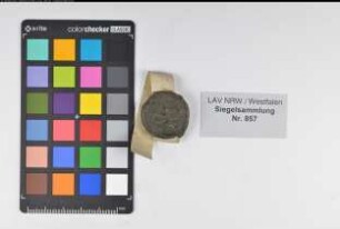 Siegler: Plonies, Wilbrand Überlieferungsart: Original. Stoff: Wachs Farbe: grün Form: rund. Durchmesser: 28 Art: Typ: Umschrift: