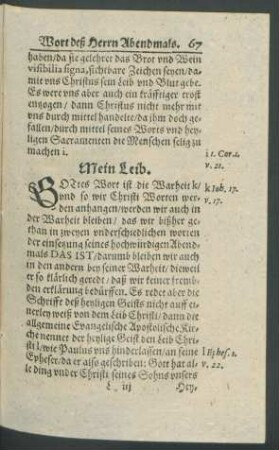 Mein Leib.