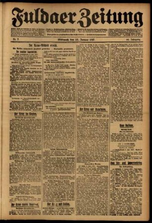 Ausgabe vom Mittwoch, den 10. Januar 1917.