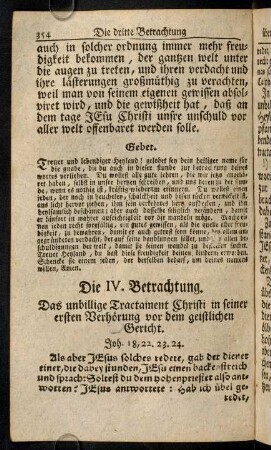 354-365, Als aber Jesus solches Redete, gab der Diener einer, ...