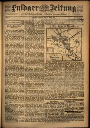 Zweite Ausgabe vom Samstag, den 30. März 1901.