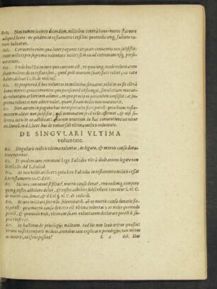 De Singulari Ultima voluntate.