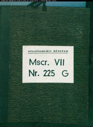 Materialsammlung zu Ludwig Keller, Die Gegenreformation in Westfalen und am Niederrhein, Bd. 1-3, Leipzig 1881-1895