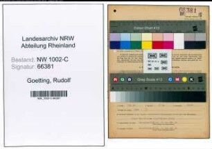 Entnazifizierung Rudolf Goetting, geb. 18.06.1905 (Vertreter)