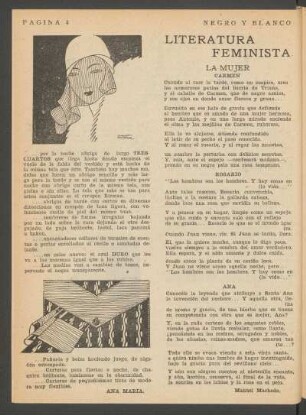 La mujer : Literatura feminista