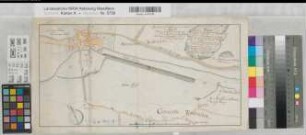 Langschede (Fröndenberg) Mühlenschlacht an der Ruhr (1773) 50 rh. Ruten = 13,1 cm 22 x 44 kol. Zeichnung KSA Nr. 799