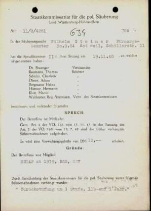 Steiner, Wilhelm