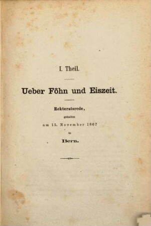 Über Föhn und Eiszeit