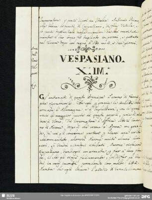 Vespasiano. X.o Im.e