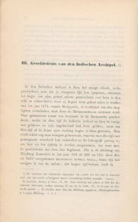 III. Geschiedenis van den Indischen Archipel. 1)
