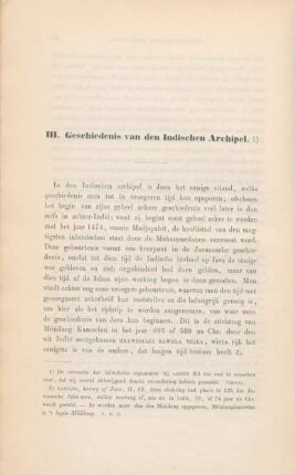 III. Geschiedenis van den Indischen Archipel. 1)