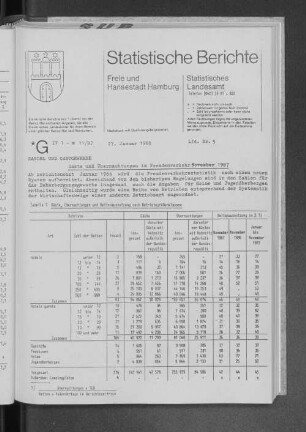 Gäste und Übernachtungen im Fremdenverkehr November 1987 : Lfd. Nr. 5