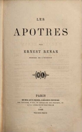Histoire des origines du christianisme, 2