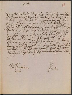 Brief von Pauline (Lippe, Fürstin) an Friedrich Simon Leopold Petri