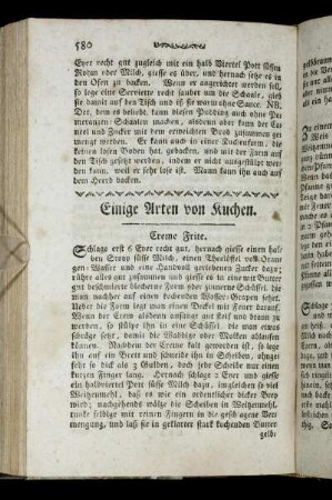 Einige Arten von Kuchen.
