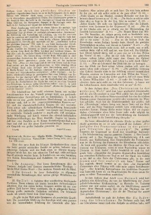 387-389 [Rezension] Loewenich, Walther von, Glaube, Kirche, Theologie