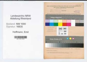 Entnazifizierung Emil Hoffmann, geb. 16.06.1901 (Arbeiter)