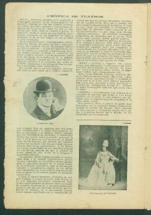 Crónica de teatros