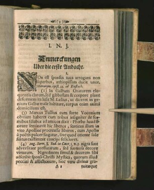 [Anmerckungen Uber die erste Andacht. - Uber die LXXXXII. Andacht.]