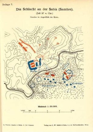 Die Schlacht an der Sabis (Sambre). (Juli 57 v. Chr.)