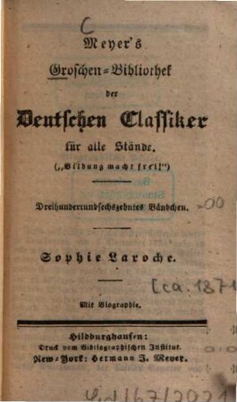 Sophie Laroche : mit Biographie
