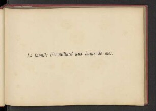 La famillie Fenouillard aux bains de mer.
