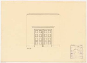 Schloss Posen, Posen Umbau: Wandabwicklung Reichsstiftung 1:20