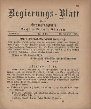 Nr. 25 : 12. Dezember 1873