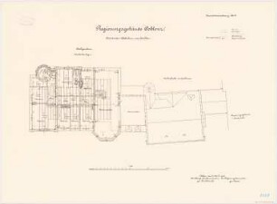 Regierungsgebäude, Koblenz Präsidenten-Wohnhaus und Saalbau: Grundriss DG 1:100