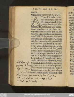 De morbo comitiali. Cap. VII.