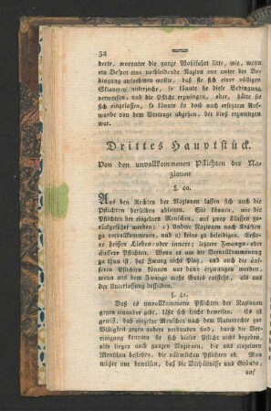 Drittes Hauptstück.