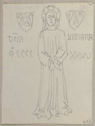 Grabstein einer Dn̅a. Viviana Ao. 1435